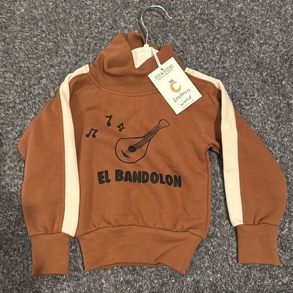 NWT Fin & Vince Fleece Turtleneck Hazelnut - Picture 1 of 3